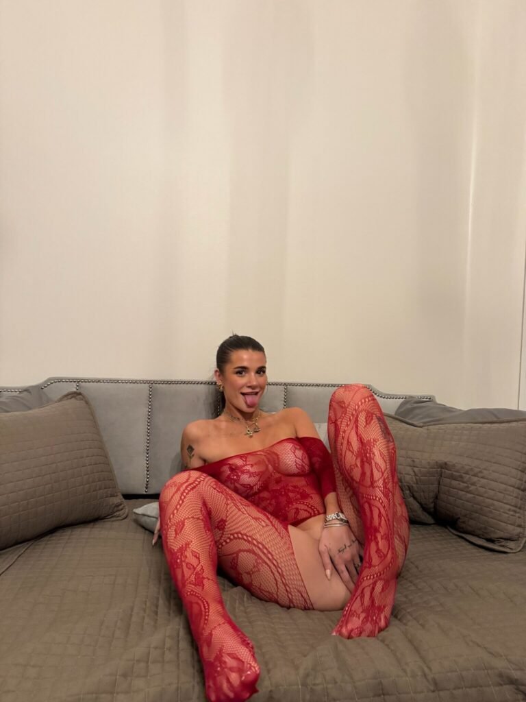 Arikytsya Seethrough Red Dress Onlyfans Leaked (27)
