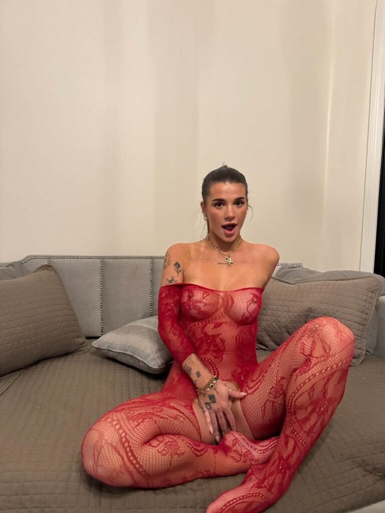 Arikytsya Seethrough Red Dress Onlyfans Leaked (4)